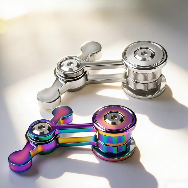 Spinner Fidget Spinner Rotante con Pendolo del Caos Volano Rotante per Punta delle Dita EDC Metallo Sollievo dallo Stress Giocattolo Sensoriale Anti Ansia Adulti Uomini