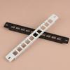 1Pc Metal Network 10-Port 1U Empty Blank Patch Panel For Standard Keystone Rack Mount Network Cable Management