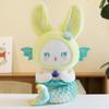 Colorful Mermaid Rabbit Plush Toy Pillow, Creative Gift for Girls