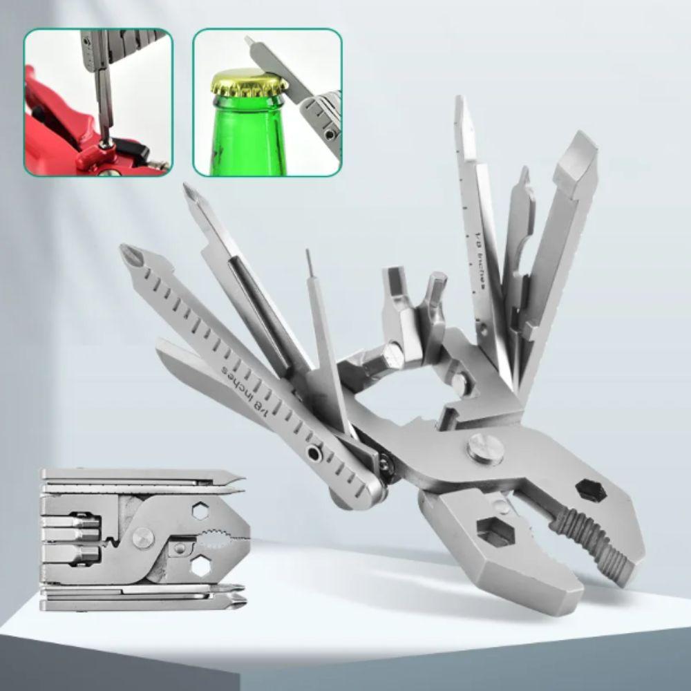 Portable Mini Multifunctional Tool 25 Tools In One Folding Plier Pocket Tool Kit  Machine Repairing