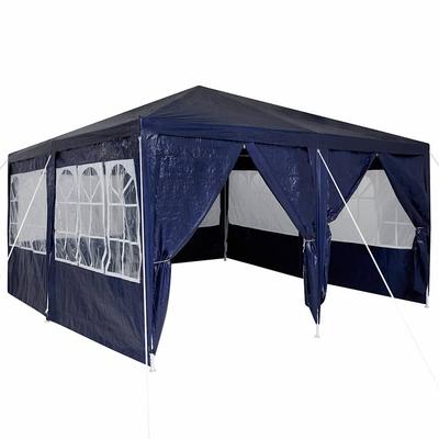 Party Tent Blue 400 X 400 X 266 Cm Polyethylene