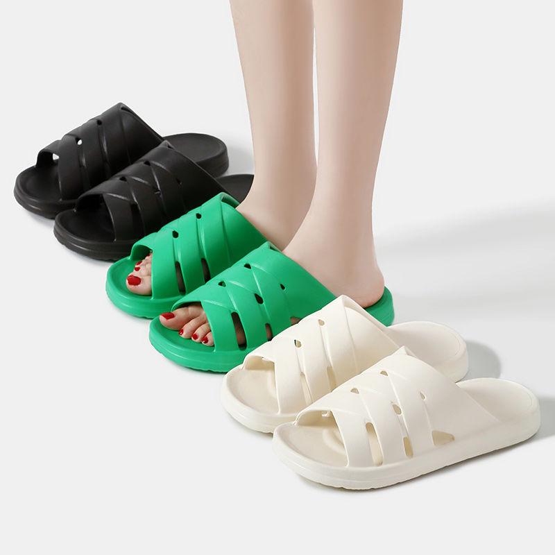 2025 New Platform Slippers Women Summer Open Toe Soft Sole House Slides Woman Sandals Lightweight Non-Slip Flat Heels Slippers
