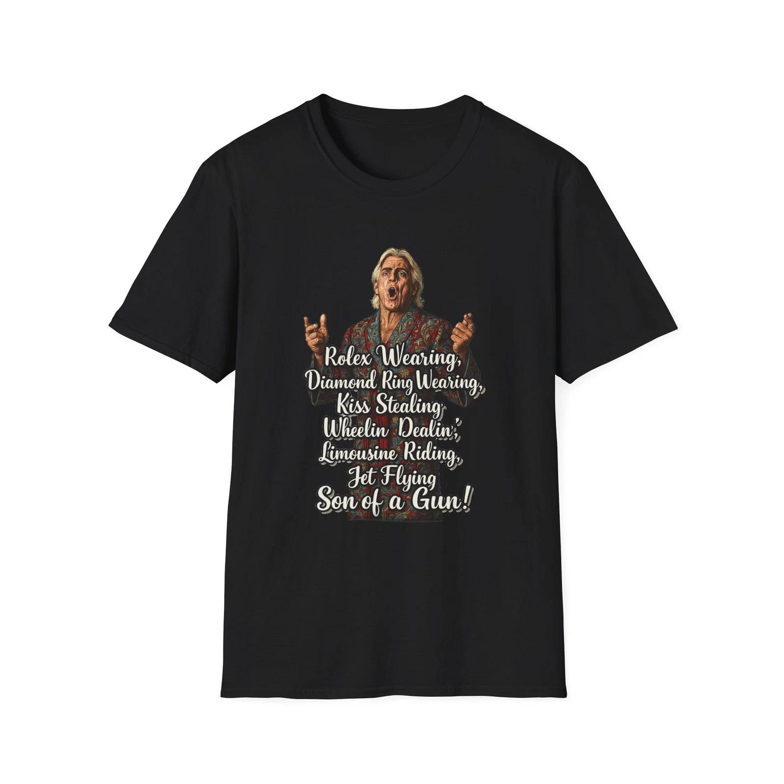 Ric Flair Jet Flyin T-Shirt | Wrestling Legend Tee XXL