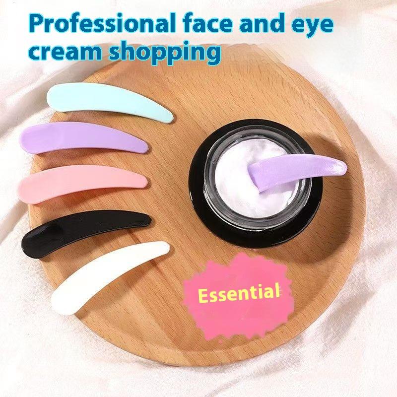 100 Pcs Facial Mask Stick Cosmetic Spatula Crescent Spoon Diy Face Mask Spoon Beauty Makeup Sticks Mud Mixing Disposable Tools