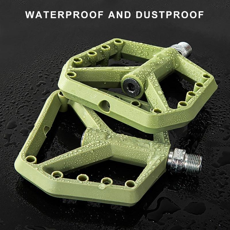 Light Weight Nylon Bicycles Pedal Aluminum Sealed Bearings Road Bike Pedal Replacement NonSlip Mountain Bicycles Pedal