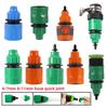 Gartenschlauchanschluss 1/4" 3/8" Schlauch Schnellkupplungen 4/7mm 8/11mm Dorn Wasserrohrverbindungen Bauernhof Hof Tropfbewässerungsadapter 5/10 Stück