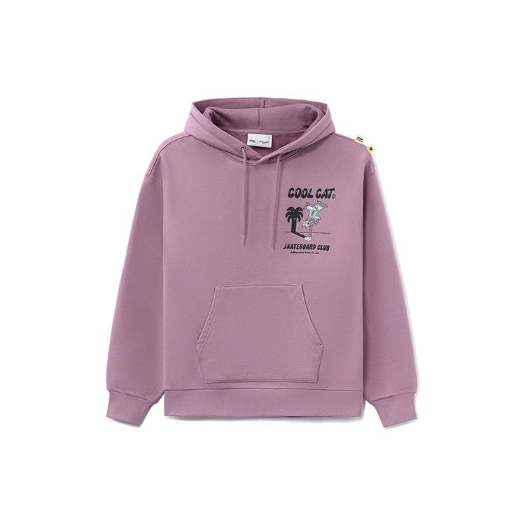 Li Ning Skateboard Sweatshirt Unisex Green Orchid Purple Couple s AWDRF79-1 L