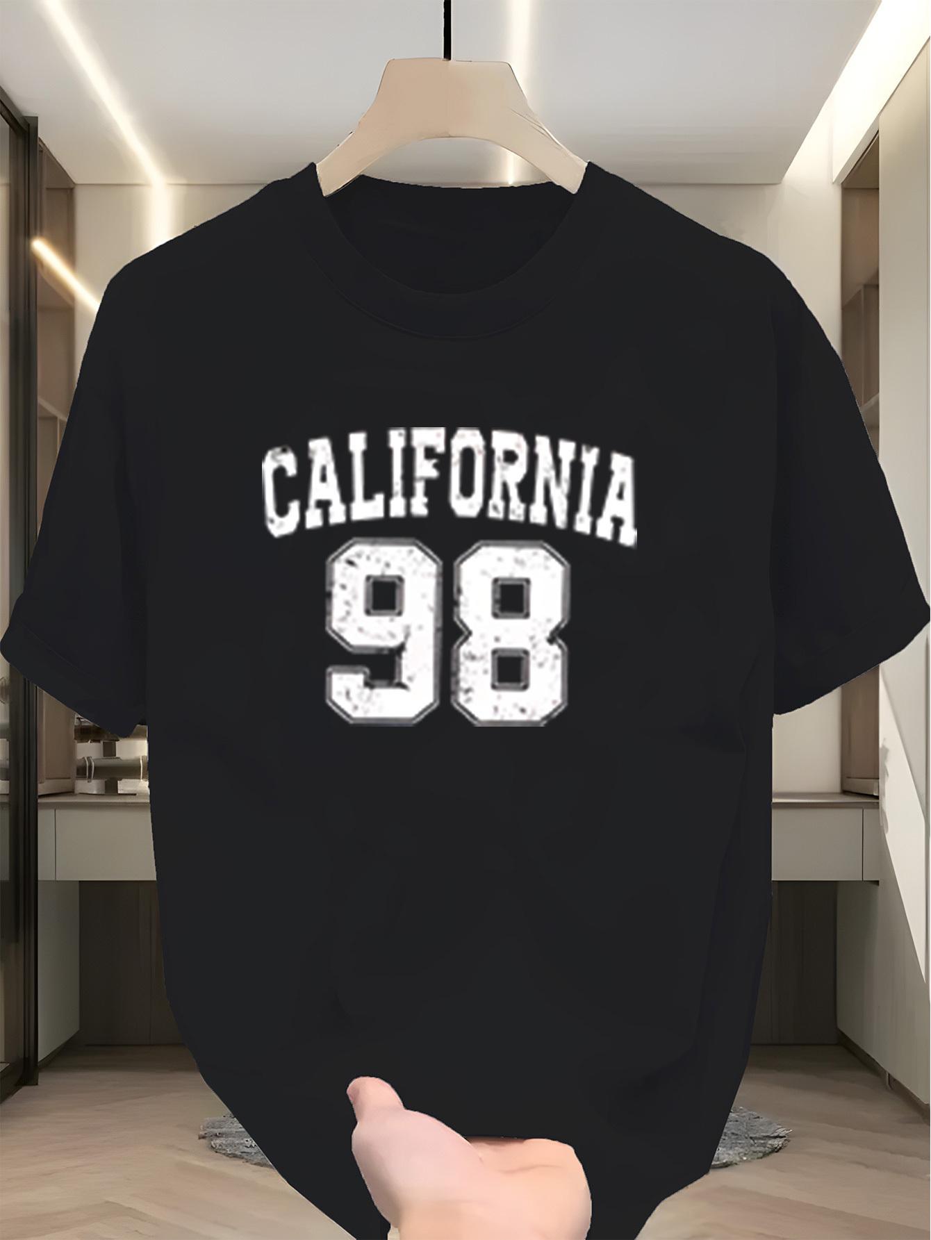 Men s Summer Casual Round Neck T-shirt with Urban Digital Print Full of Nostalgia S