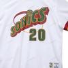 Mitchell Ness T-Shirts Men's White Crew Neck Moderate Straight Fit NNMPSC19040-SSUWHIT96GPA