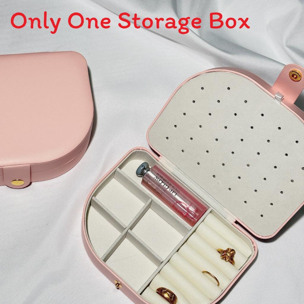 Leather Jewelry Organizer With Large Capacity For Travel And Gift Use