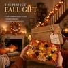 Fall Maple Garland with LED Lights: 5.9ft Artificial Autumn Leaves Hanging Vines for Seasonal Home Décor Thanksgiving Fireplace Mantel Party Decorati