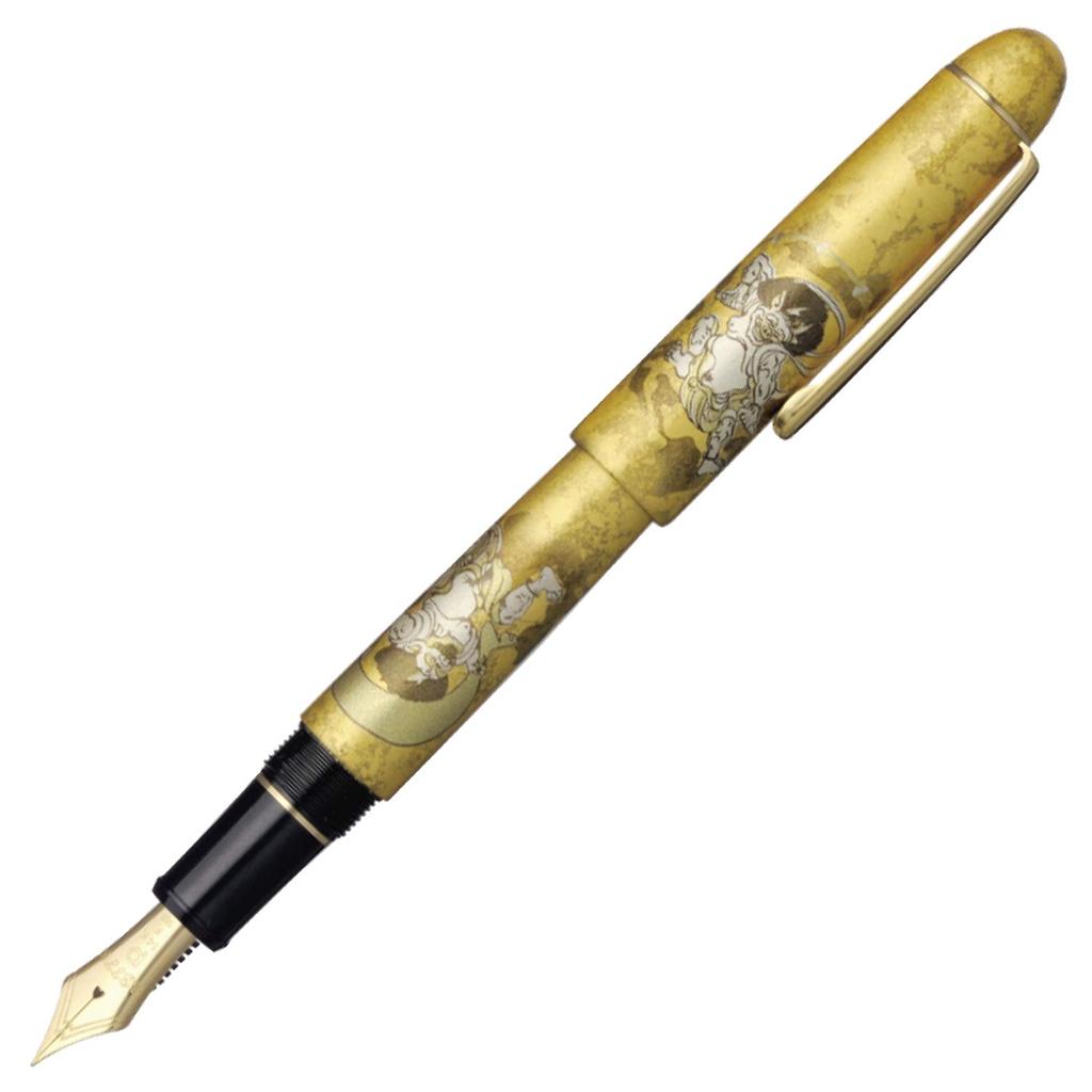Platinum Fountain Pen Century Kanazawa Foil Wind God and Thunder God Medium Nib PNB-35000H#3-3