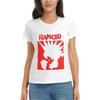 Agrination Women's T-Shirts Rancid T Shirt Summer Casual Short Crew Short Sleeve Tops Tee