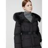 CC collect. Fox Fur Belted Long Goose Down C254psg191