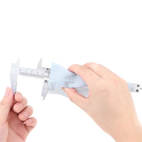 Smgda Vernier Caliper Set, 150mm, 0.05mm, Carbon Steel, for Inner/Outer Diameter/Depth/Step Measurements, Multi-Function Caliper with Soft Cleaning Ca