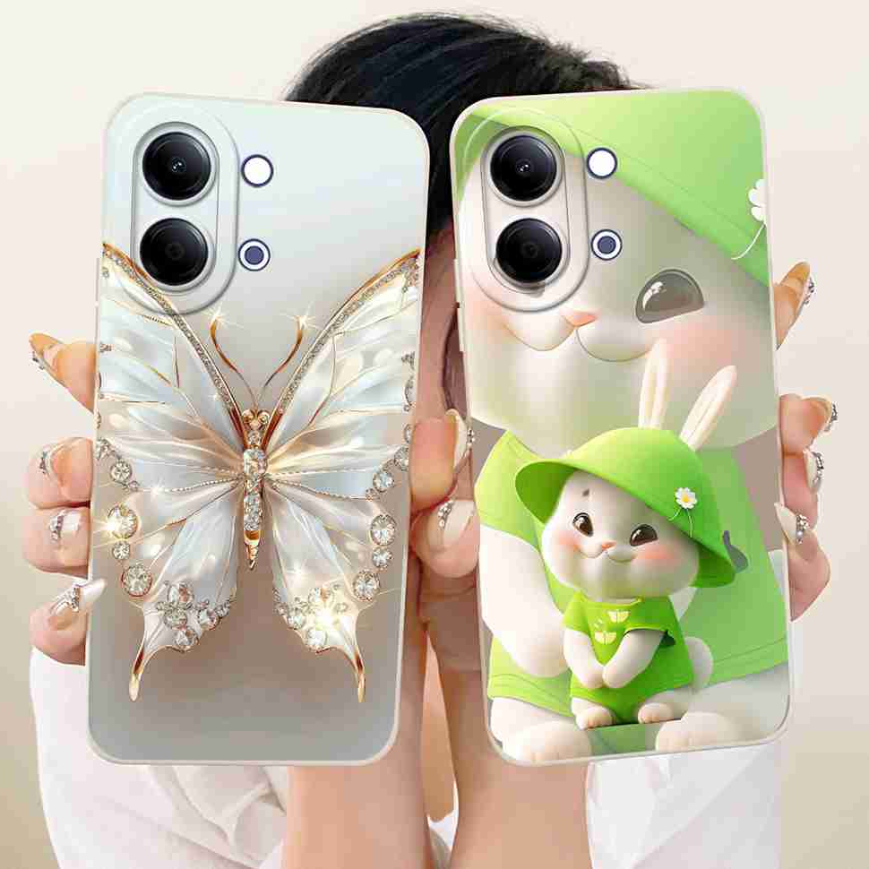 For vivo Y05 4G Case Fashion Colorful Flower Cartoon Silicone Back Cover For Vivo Y11D VIVO Y05 4G Bumper Phone Cases Fundas