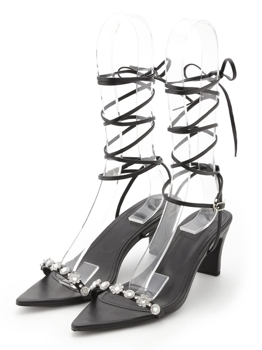 

Босоножки Flower Bijou Lace Up на шнуровке SWGS232656 BLK small [Sneider] Женские