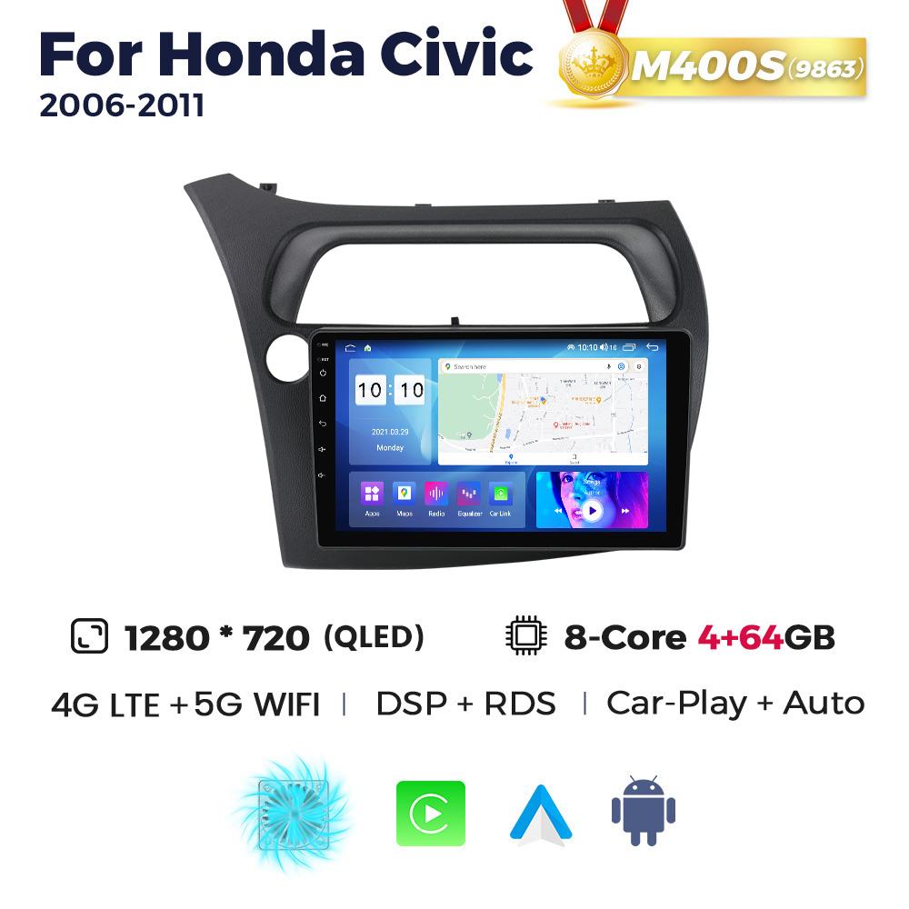 Navifly Android Car Radio Multimedia Video Player For Honda Civic Hatchback 2006-2011 Navigation GPS Auto Stereo 2Din Head Unit