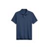 Polo SS22 Cor Sólida Logótipo Bordado Corte Slim Camisa Polo Masculina tops Azul MNPOKNI1N810210-E50