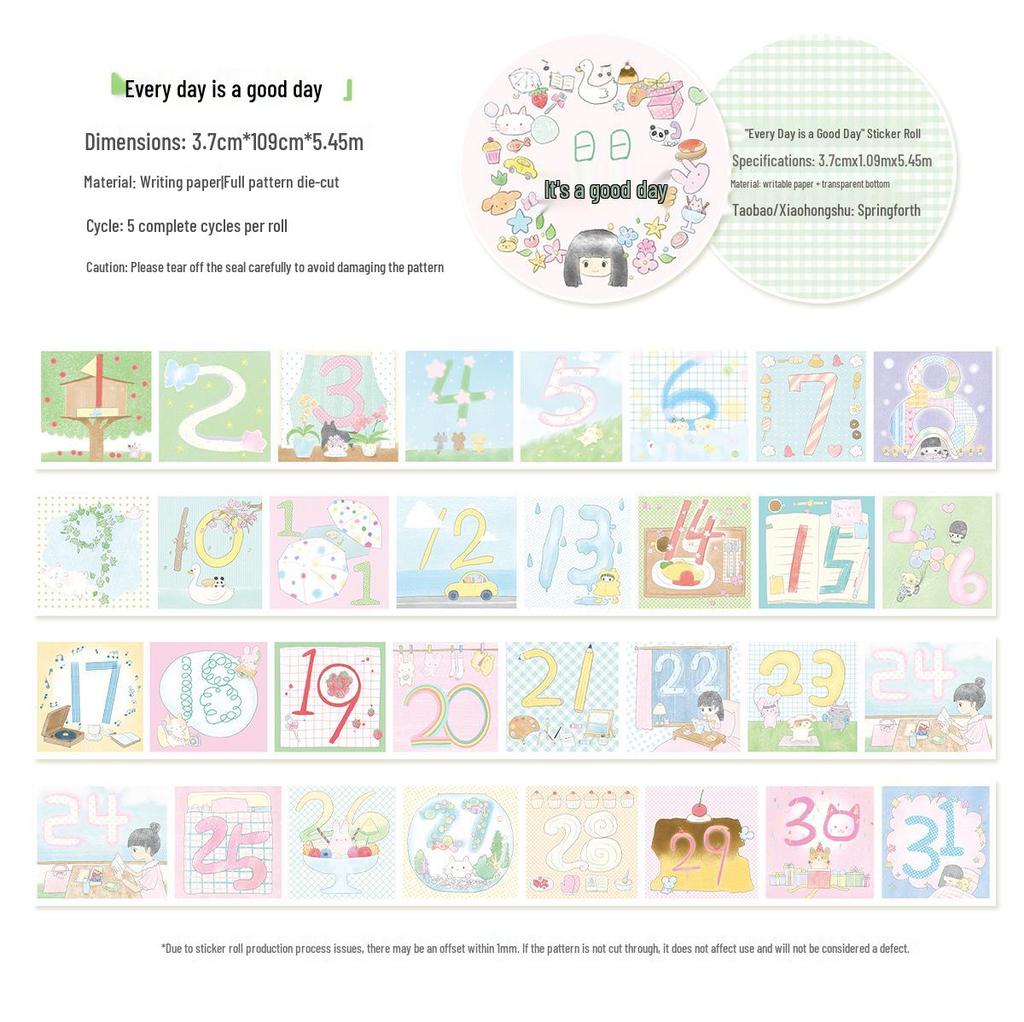 Springforth Little Fortunes Sticker Roll - Versatile Journal Decoration System