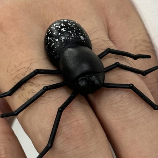Realistic 3D Spider Fridge Magnet with Flexible Legs Strong Adhesive Bendable Legs Halloween Prop Fun Spider Prank Decoration