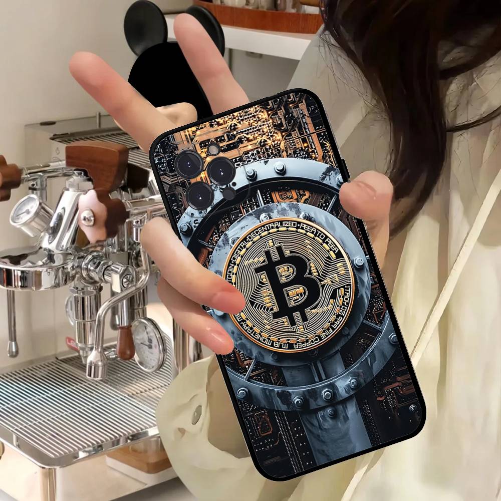 B-Bitcoin For Iphone 17 16 15 14 11 12 13 Pro Max Plus Case Cute Art Phone Cover