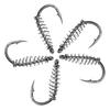 10Pcs Sharpened Carbon Steel Chub Spring Fishing Hooks