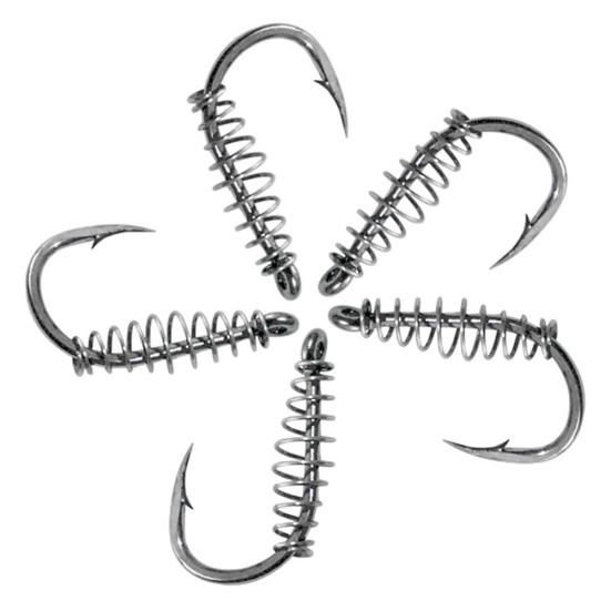 10Pcs Sharpened Carbon Steel Chub Spring Fishing Hooks