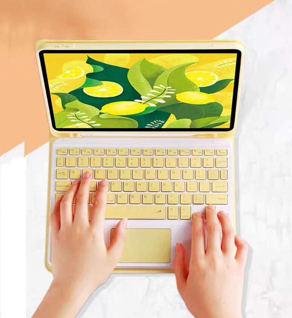 IPad Air M2 2025 Tastatur Kompatibel mit iPad Air mit Apple Pencil Ständer und Voll Pink 11-Zoll 2024/M3 Hülle, 4/Air 5, Touchpad, Aufbewahrung, Funktion,