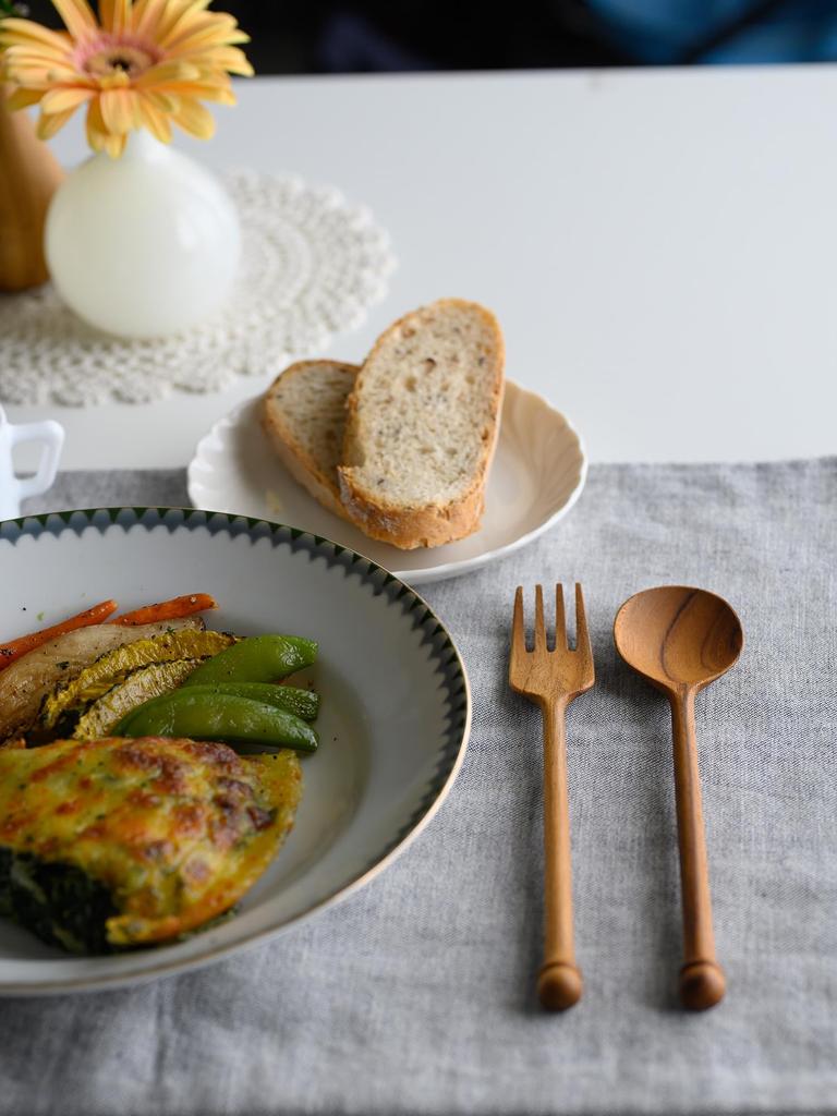 ChaBatree Wooden Table Spoon, 19cm, Teak Wood, Cutlery, Skala