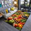 Fresh Colorful Variety of Vegetables Carpet Yoga Living Room Room Decor Children's Crawling Mat Doormat Area Rug Games Mat