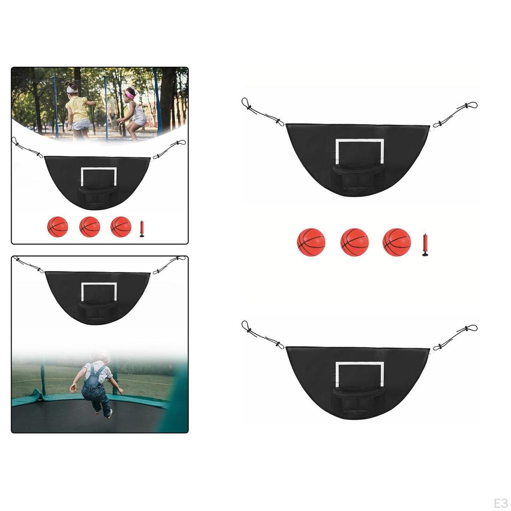 Basketball Hoop for Trampoline Rack Sturdy Dunking Sports Toys Breakaway Rim