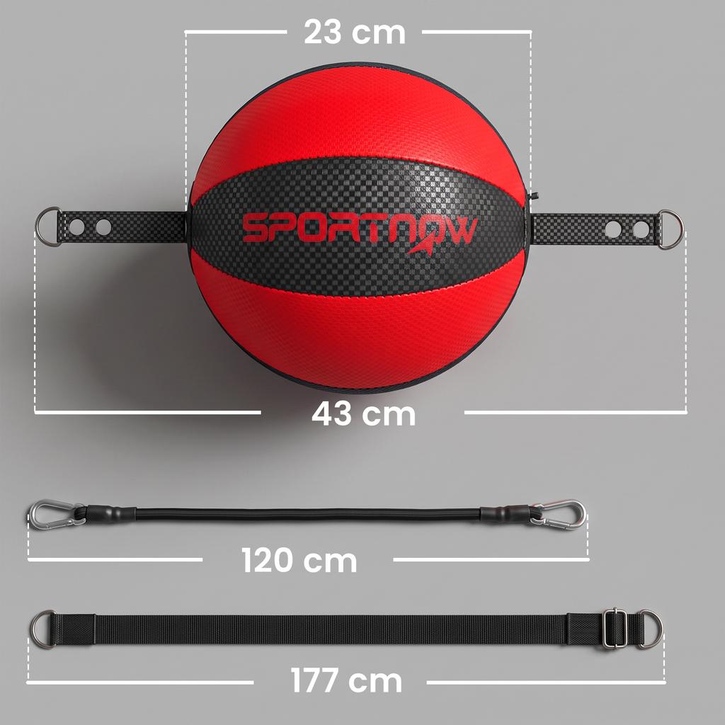 Boxing Stand Double-End Boxing Training with Bungee Cord Adjustable Rope Buckle Clip-On Mounting