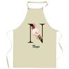 Tablier de cuisine - Naya Lettre - Impression bretonne - Coton épais résistant - Liens ajustables