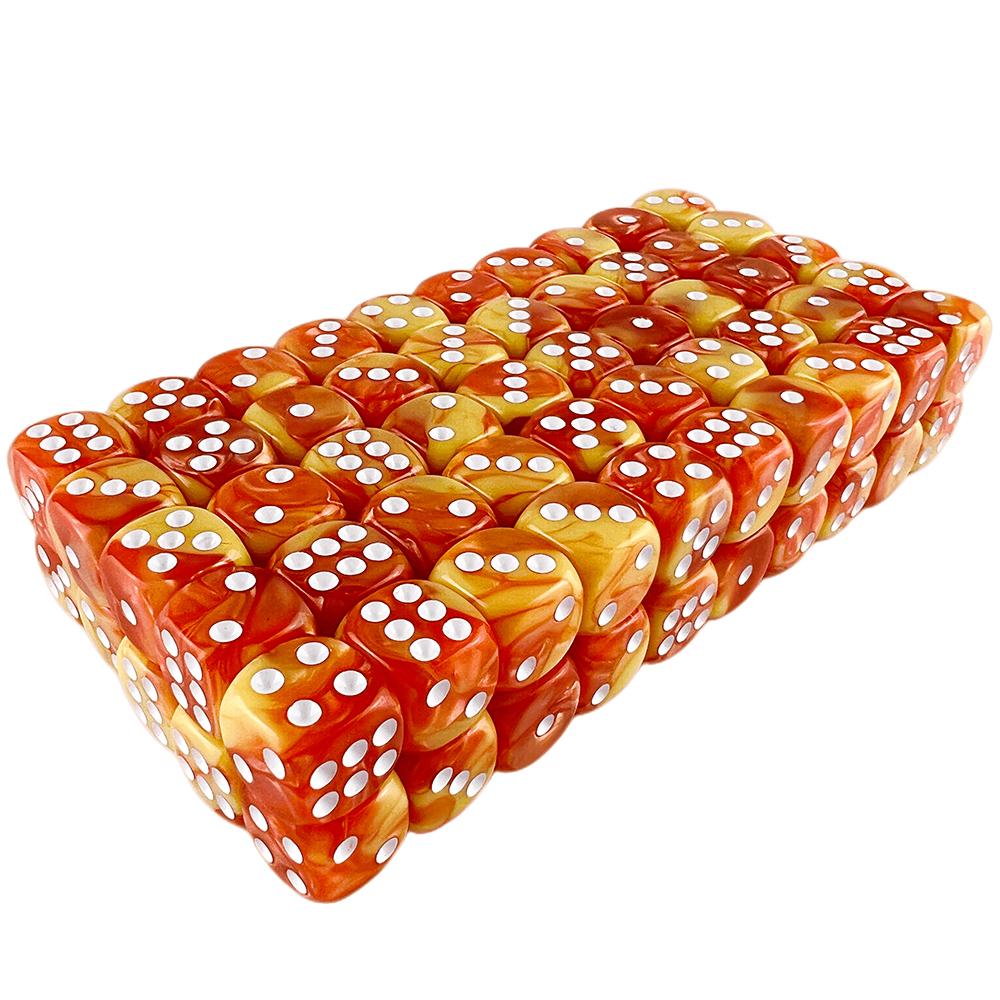 100pcs Mini 12mm Dice Mixing Colored Rounded Corner Game Dice Entertainment Gambling for Party Bar Club Drinking Dice