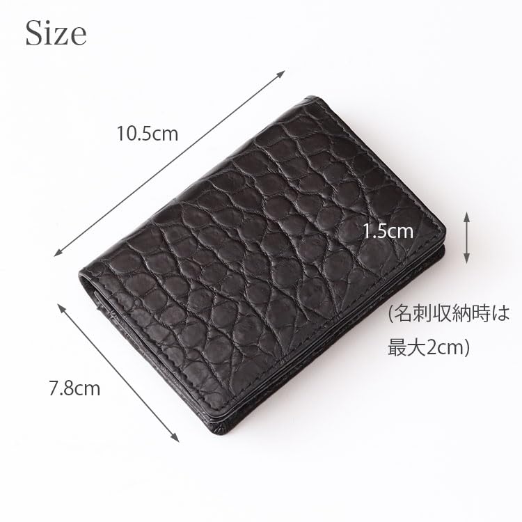 Crocodile Business Card Holder Card Case Musou Brand Made In Japan [Tokyo Crocodile] Men's (Stocked)