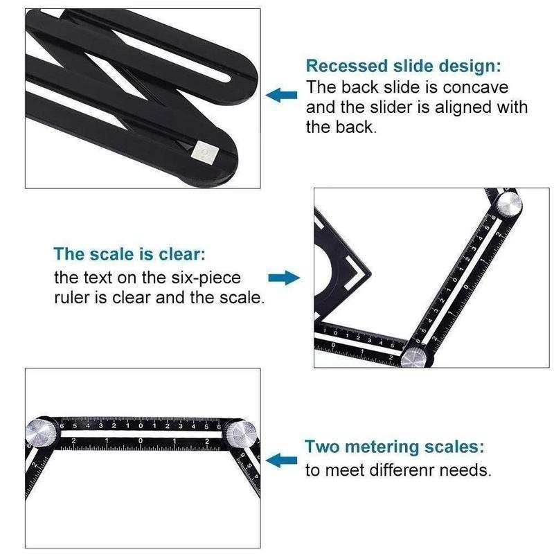 Universal Ceramic Tile Perforation 6-side Measuring Positioner