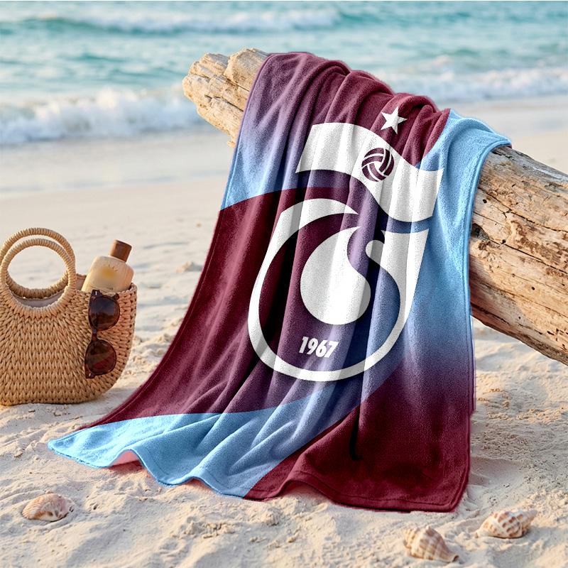 Trabzonspor FC Print Mikrofaser Strandtuch Schnelltrocknend Saugfähig Großes Handtuch für Strand Schwimmen Reisen