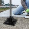 Stalowy ubijak ręczny do ubijania ziemi i zagęszczania gleby z kwadratową głowicą 8''/10'' i odłączanym uchwytem 48''