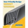Large Cat Litter Box Mat-30" X 22" with Double Layers Litter Trapping Function, Easy to Clean Litter Mat for Floors