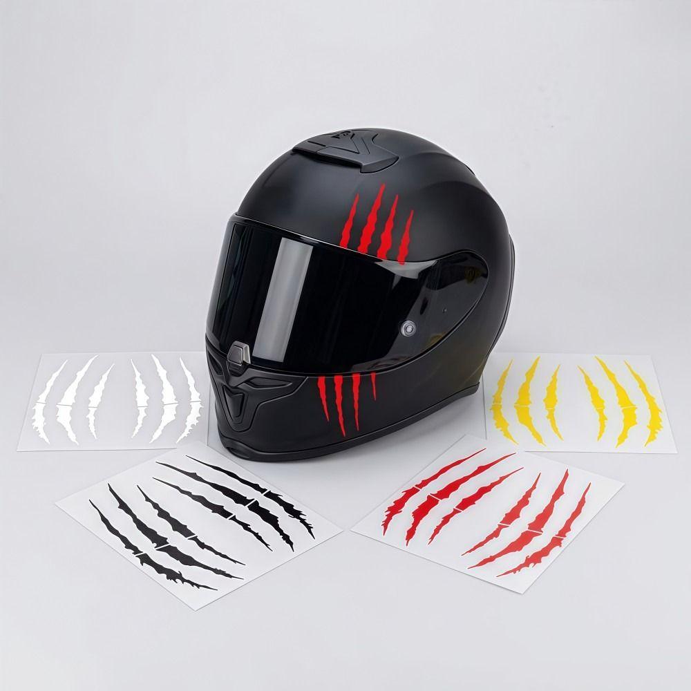 Demon Claw Motorcycle Stickers Vinyl Covering Scratches Helmet Stickers Solid Color Waterproof Car Vinyl Stickers