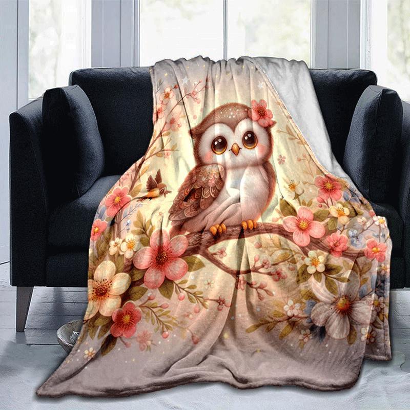 1pc Eagle Printing Lightweight Flannel Blanket, Comfortable and Warm Blanket, for Camping Sofa Bed and Couch Office, In All Seasons