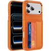 Fold Flip Anti Falling Card Slot Bag Armor Phone Case For iPhone 17 Air 16 15 14 Plus 13 12 Pro Max 11 Shockproof Hard Cover