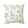 Sofa Bedroom Living Room Back Pillow Cover Small Fresh Green Leaf Plant Pillow Cushion Cover