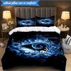 3PCS Rams Team Spirit Printed Soft Bedding Set,Including 1pc Duvet Cover And 2pcs Pillowcases Perfect for Bedroom, Dormitory, Fan gift
