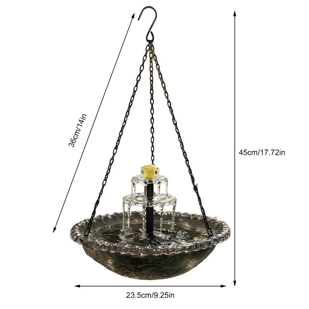 Hummingbird Water Fountain Hanging Hummingbird Feeders Cascade Hanging Feeding Station For Birds Lovers Balcony Gardens