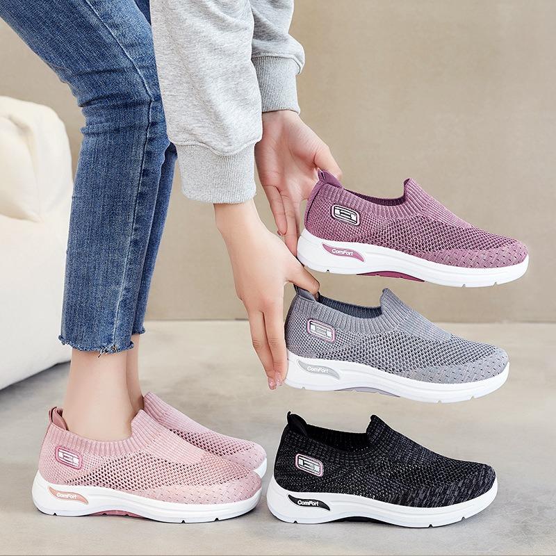 Neuer Eingang Damen Sommer Socke Netz Casual Sneaker, Weiche Sohle Gehen Schuhe für Mütter