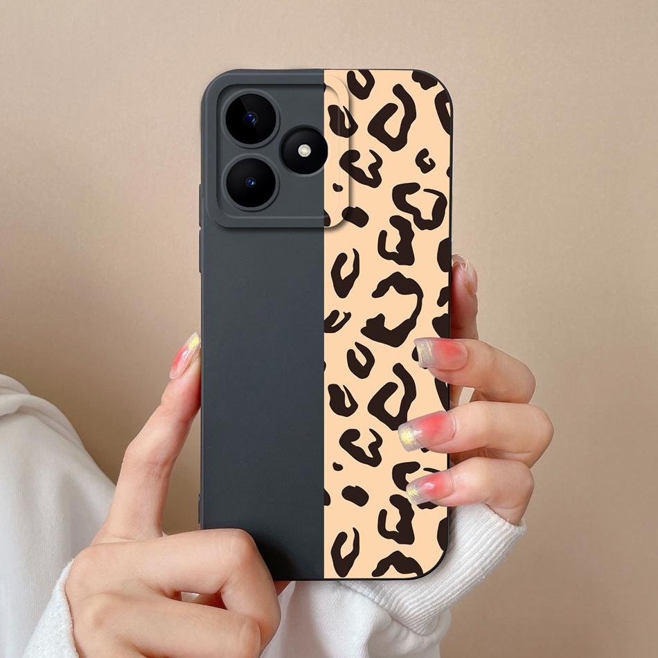 Coque Simple Pour Realme Note 50 Style Décontracté Protection Complète Anti-Choc Coque Arrière Silicone Liquide Doux Modèle RMX3834 Coque