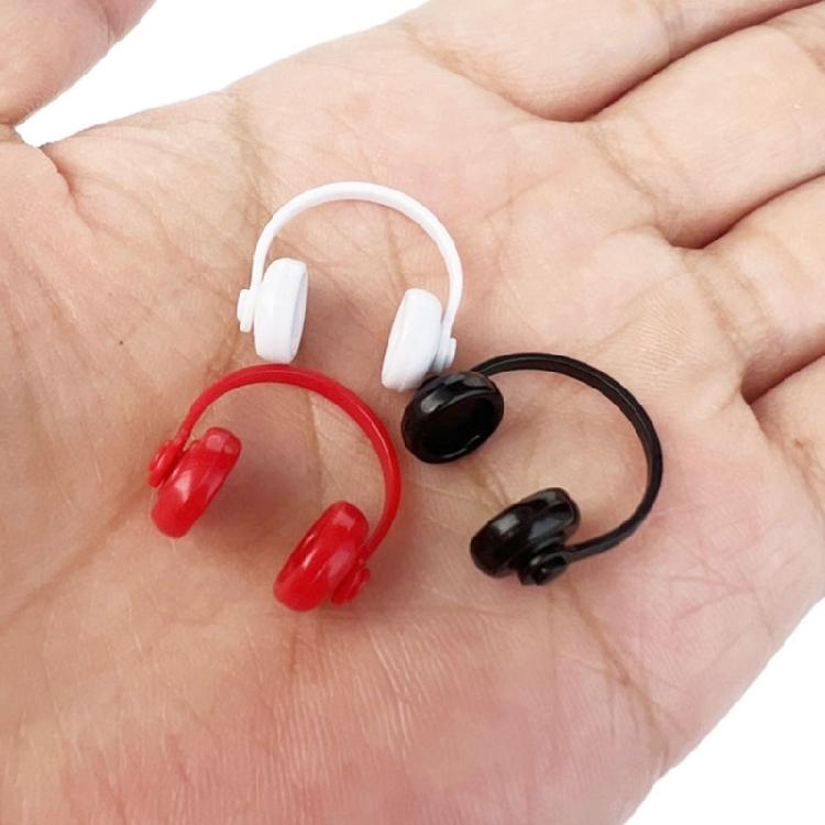 Miniature Headphone Accessories For Model Scenes Headset Plastic Design Compact Dollhouses Furniture