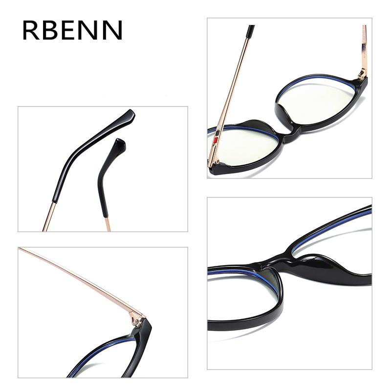 RBENN Fashion Ultralight TR90 Reading Glasses Men Women Classic Anti Blue Light Computer Reader with Diopter +0.5 0.75 1.50 2.50